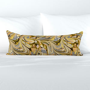 Marigold Mambo Lumbar Throw Pillow MADE TO ORDER