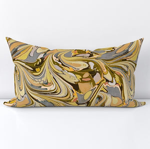 Marigold Mambo Lumbar Throw Pillow MADE TO ORDER