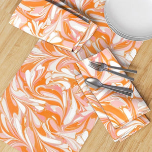 Apricot Table Runner MADE TO ORDER