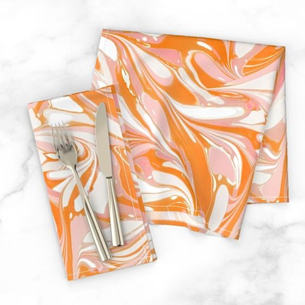 Apricot Table Napkin Set MADE TO ORDER