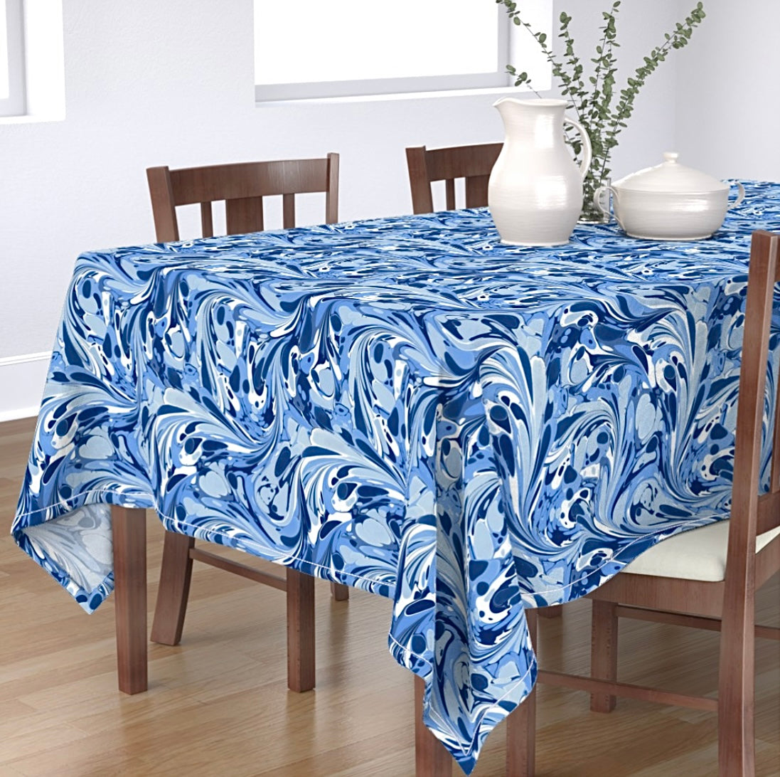 Sapphire Rectangular Tablecloth MADE TO ORDER