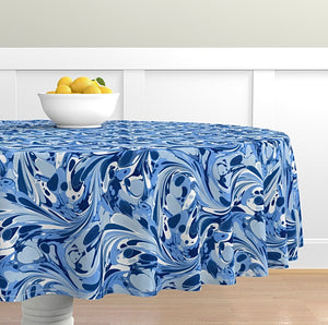 Sapphire Round Tablecloth MADE TO ORDER