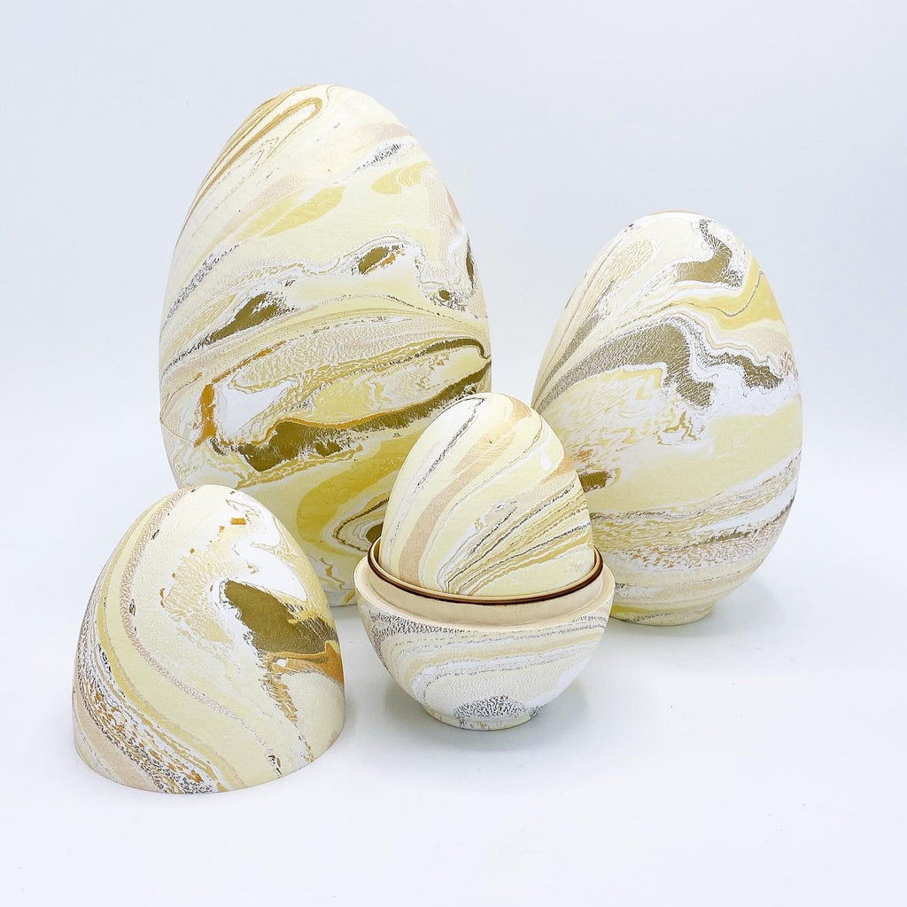 Lemon Chiffon Nesting Egg Set