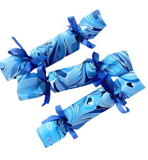 READY TO SHIP! Set of Six Sapphire Party Crackers
