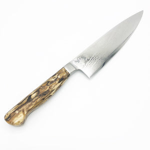 Spalted Hackberry Santoku 006 - No One Alike