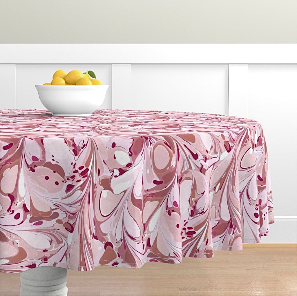 Terra Rosa Round Tablecloth MADE TO ORDER