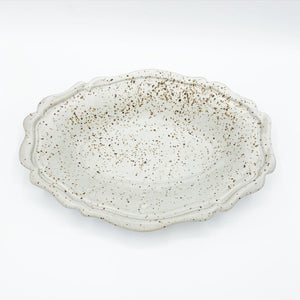 Meloy White Oval Fluted Dish - No One Alike