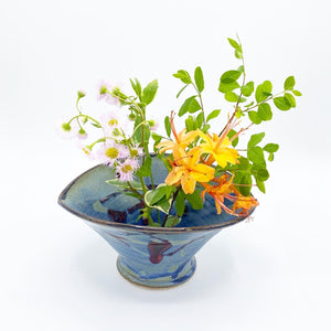 Oval Long Beach Blue Ikebana - No One Alike