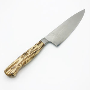 Spalted Hackberry Santoku 004 - No One Alike