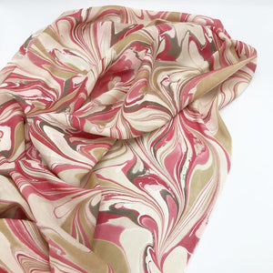 Strawberry Float Large Silk Wrap - No One Alike