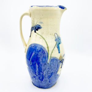 Sapphire Salt Fired Tall Pitcher - No One Alike