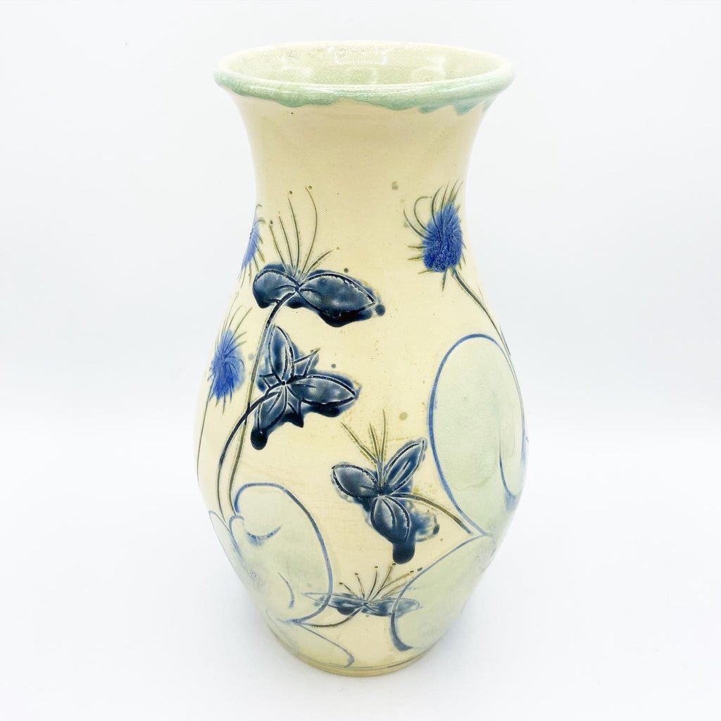 Salt Fired Vase Pearl - No One Alike