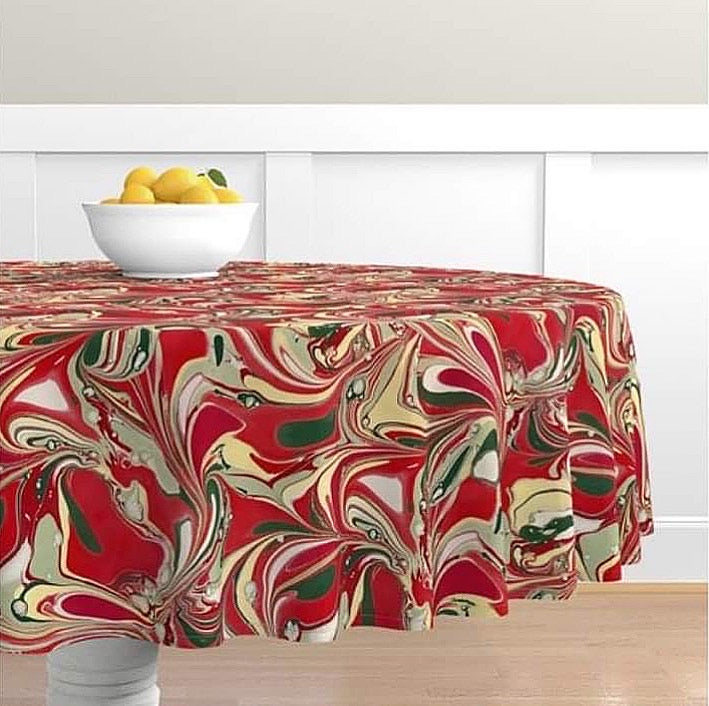 Noelle Round Tablecloth MADE TO ORDER
