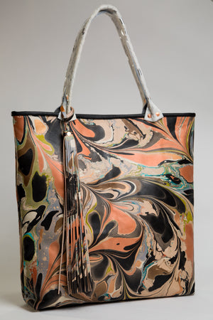 Large Tote Copper & Black - No One Alike