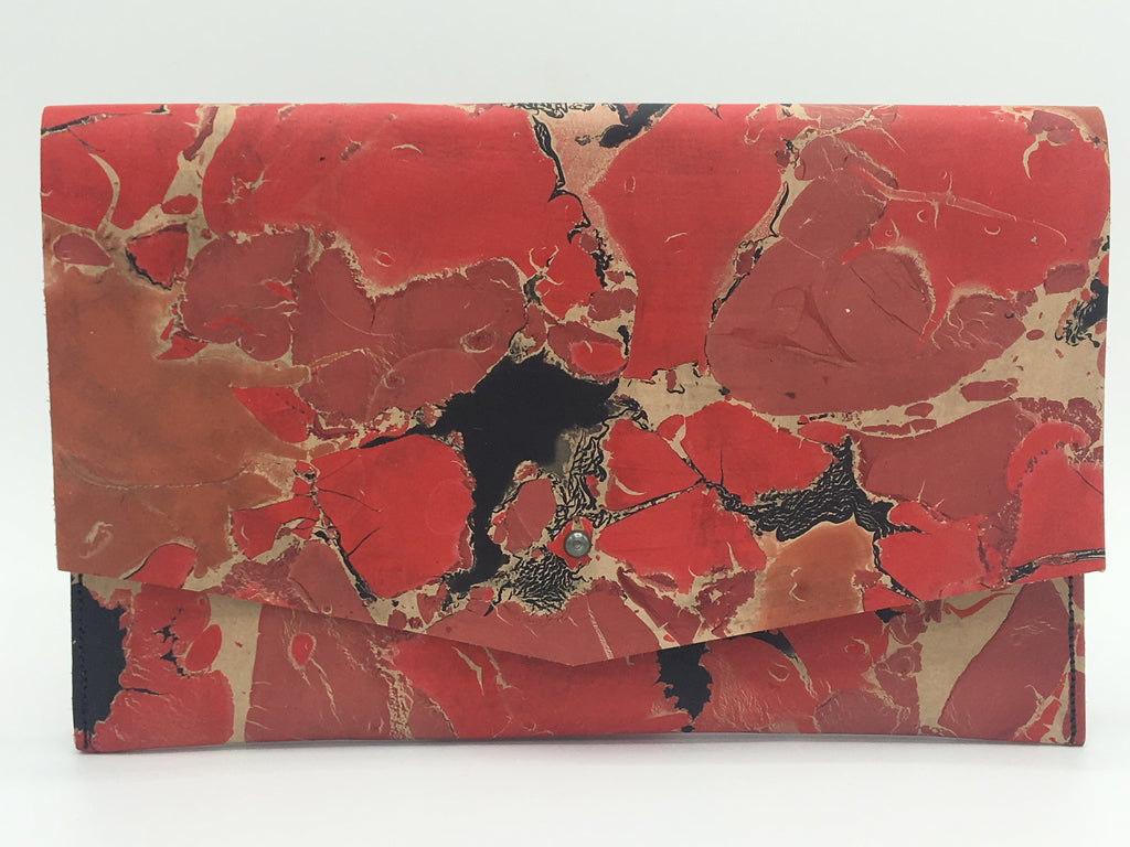 Red Crackle Clutch - No One Alike