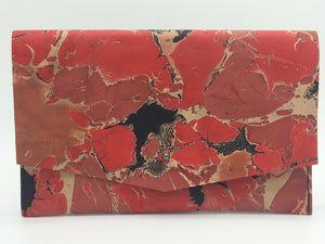 Red Crackle Clutch - No One Alike