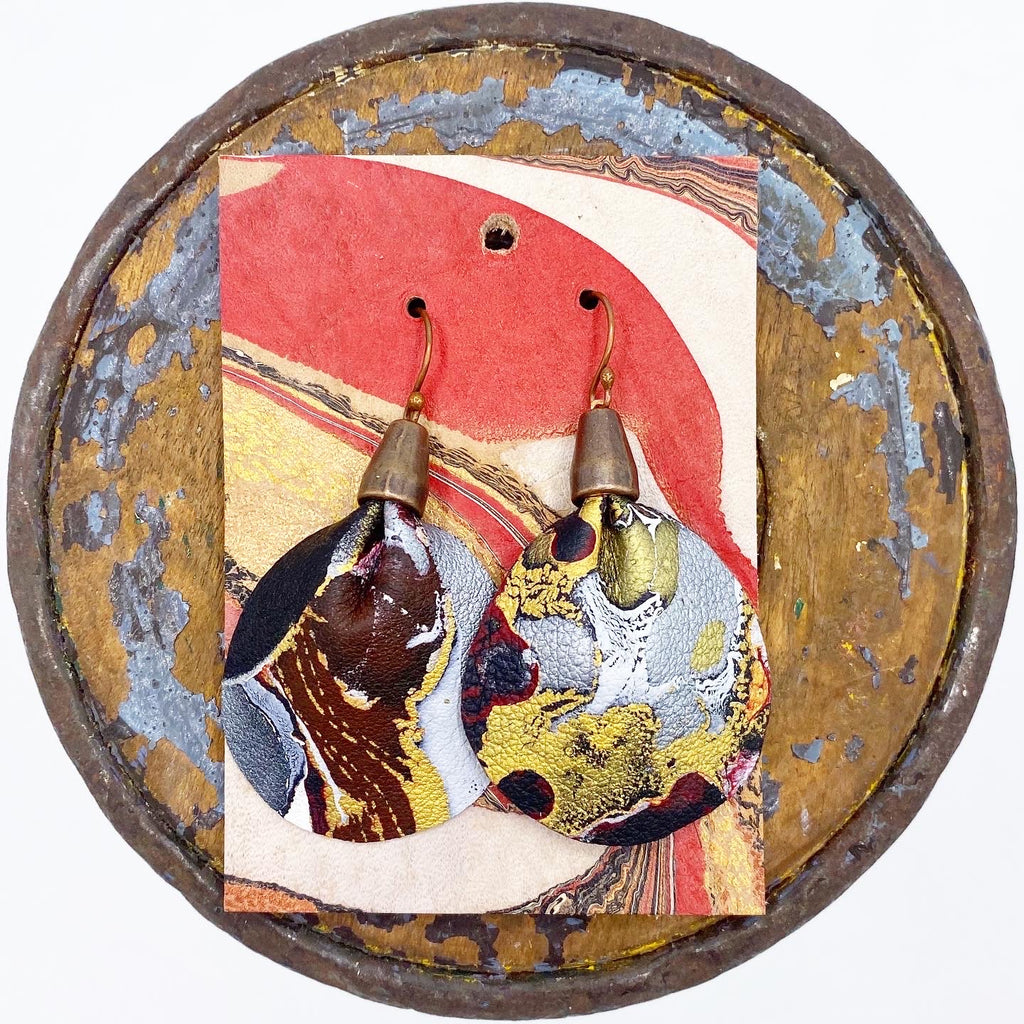 Inner Earth Gathered Earrings - No One Alike