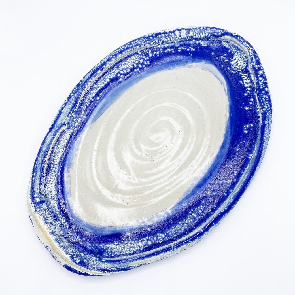 Sapphire Thrown Platter - No One Alike
