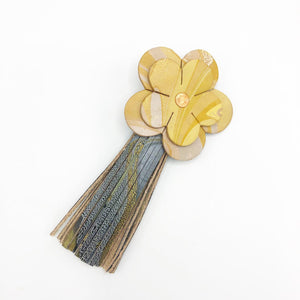 Yellow Please Floral Tassel - No One Alike