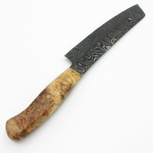 Black Damascus Spalted Maple Chef Knife 002 - No One Alike