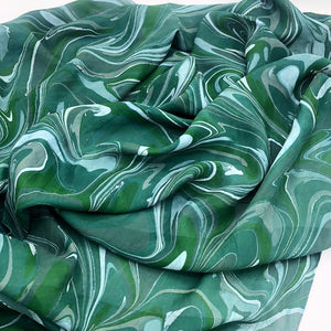 Emerald Skies Large Silk Wrap - No One Alike