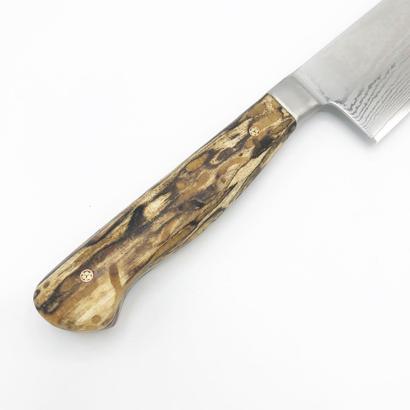 Spalted Hackberry Santoku 006 - No One Alike