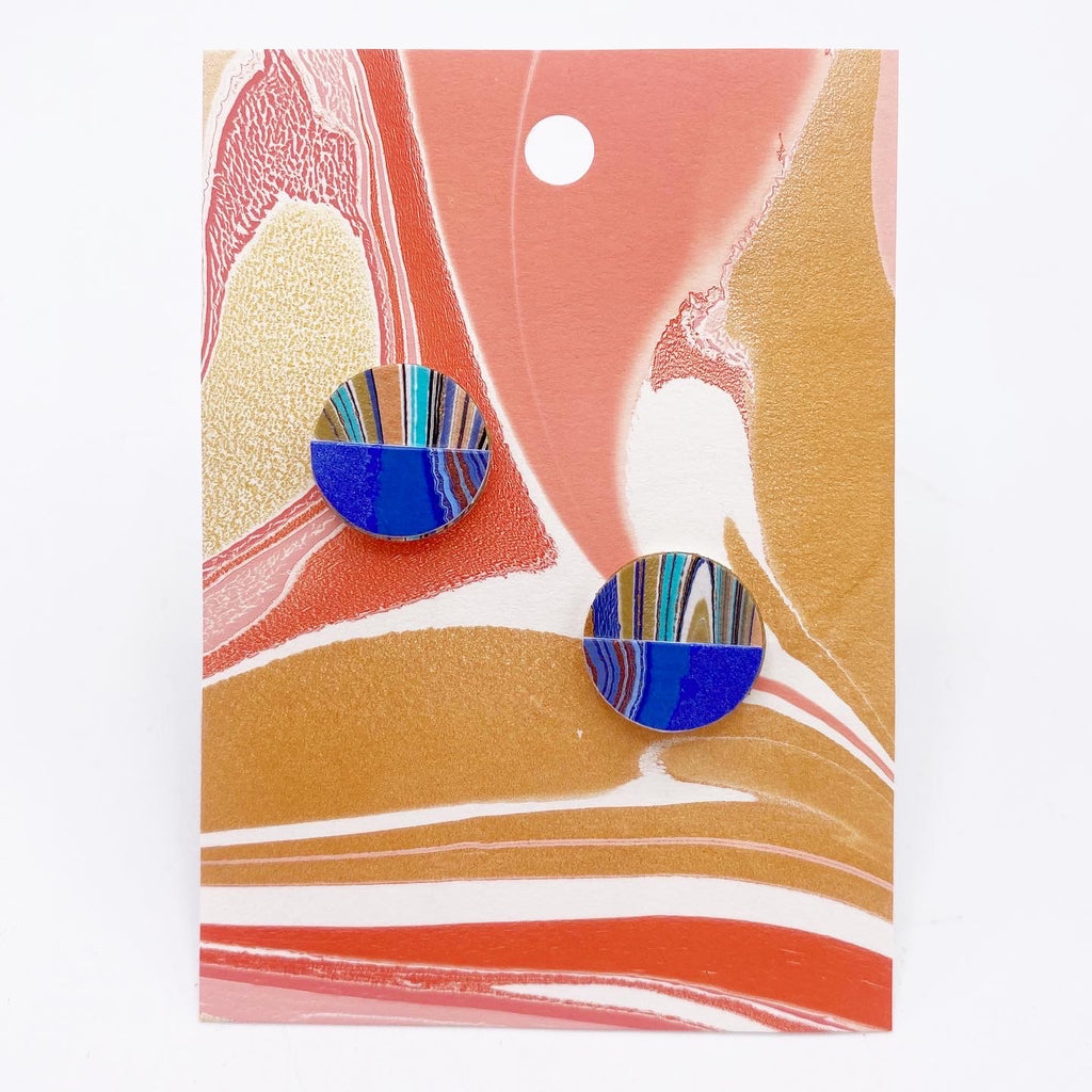 Peach Drop Accent Earrings