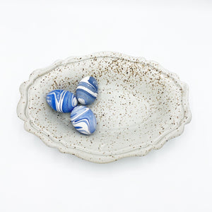 Meloy White Oval Fluted Dish - No One Alike