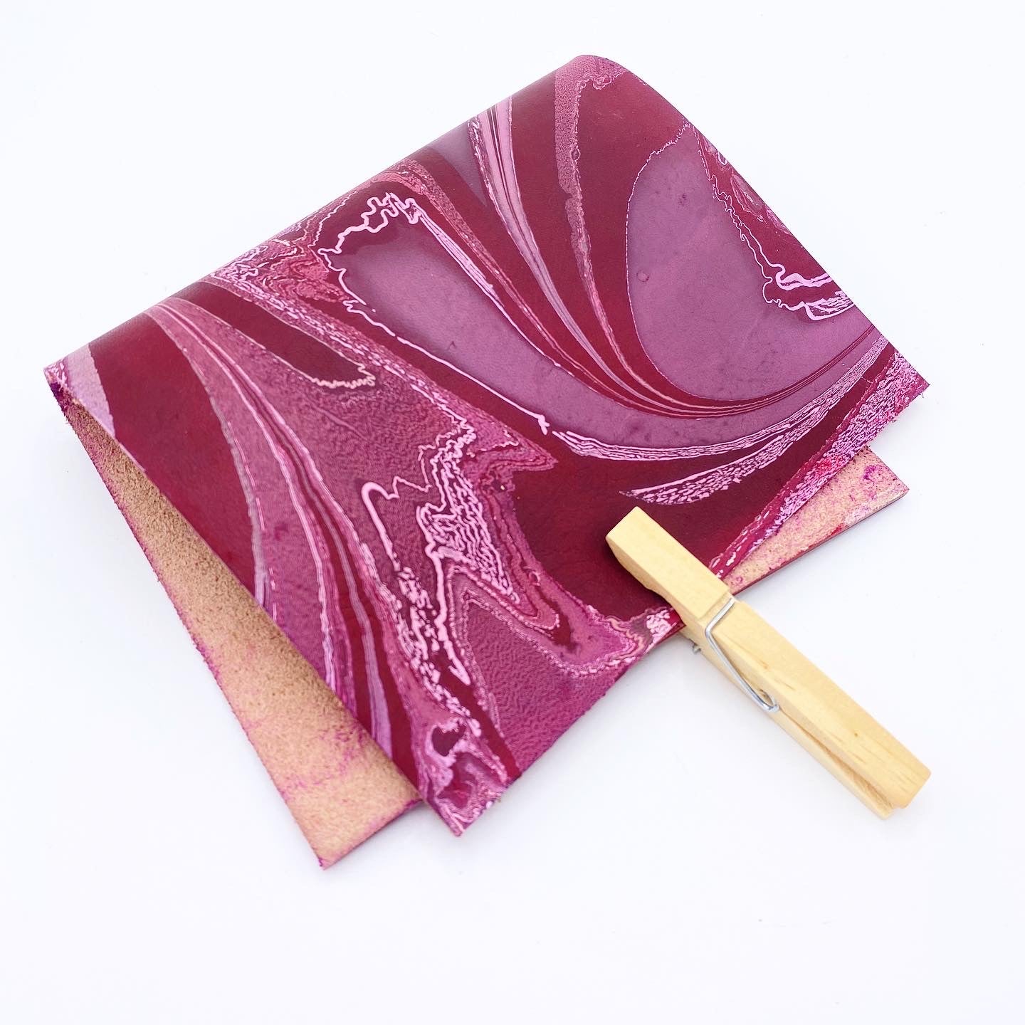 Mauve Berry Small Leather Sheet