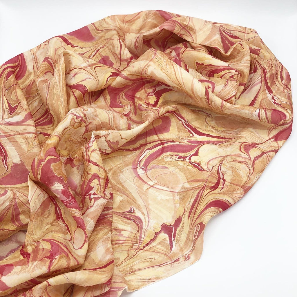 Victorian Rose Large Silk Wrap - No One Alike