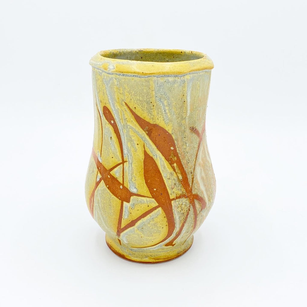 Faceted Golden Prairie Vase - No One Alike