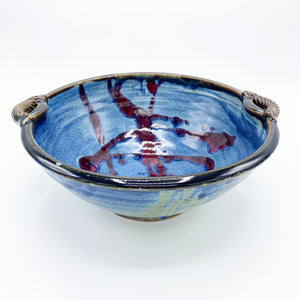 Long Beach Blue Serving Bowl - No One Alike