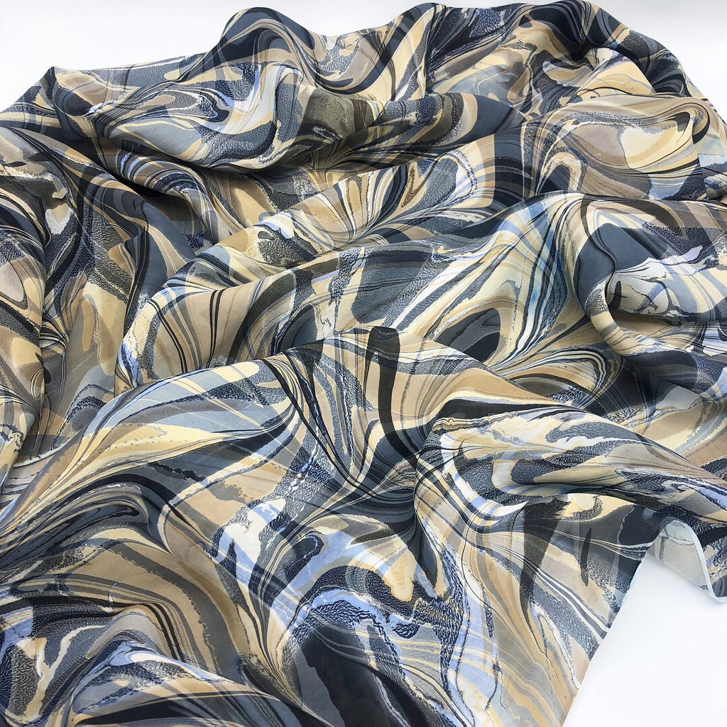 Symphony in Beige Large Silk Wrap - No One Alike