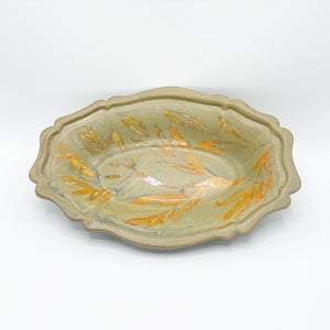 Golden Prairie Oval Fluted Dish - No One Alike