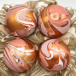 Peach Melba Ornament Set - No One Alike