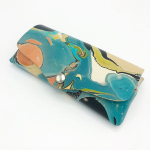Teal & Chartreuse Glasses Case - No One Alike