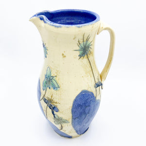 Sapphire Salt Fired Tall Pitcher - No One Alike