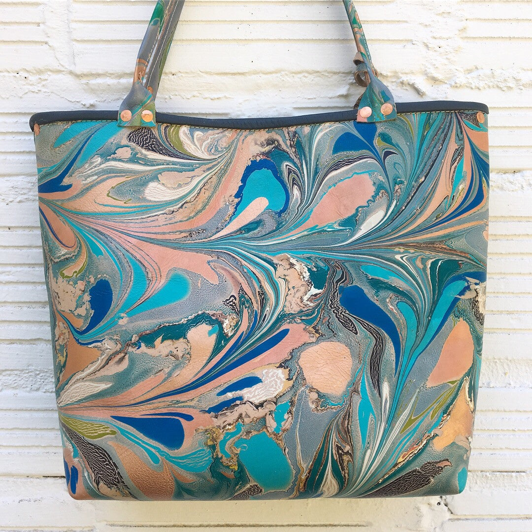 Cerulean Blue Small Tote - No One Alike