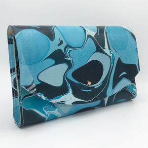 Frosted Teal Tessa Curved Clutch - No One Alike