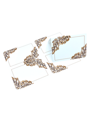 Chestnut Feather Place Card Pack